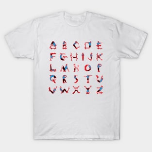 Skateboard Alphabet T-Shirt